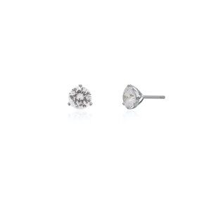 NWT Kris Martini Stud Earrings // Sterling Silver + CZ